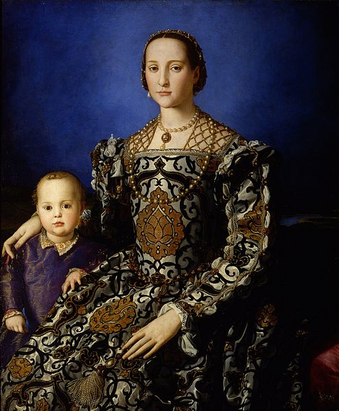 Agnolo Bronzino Portrait of Eleanor of Toledo and Her Son
